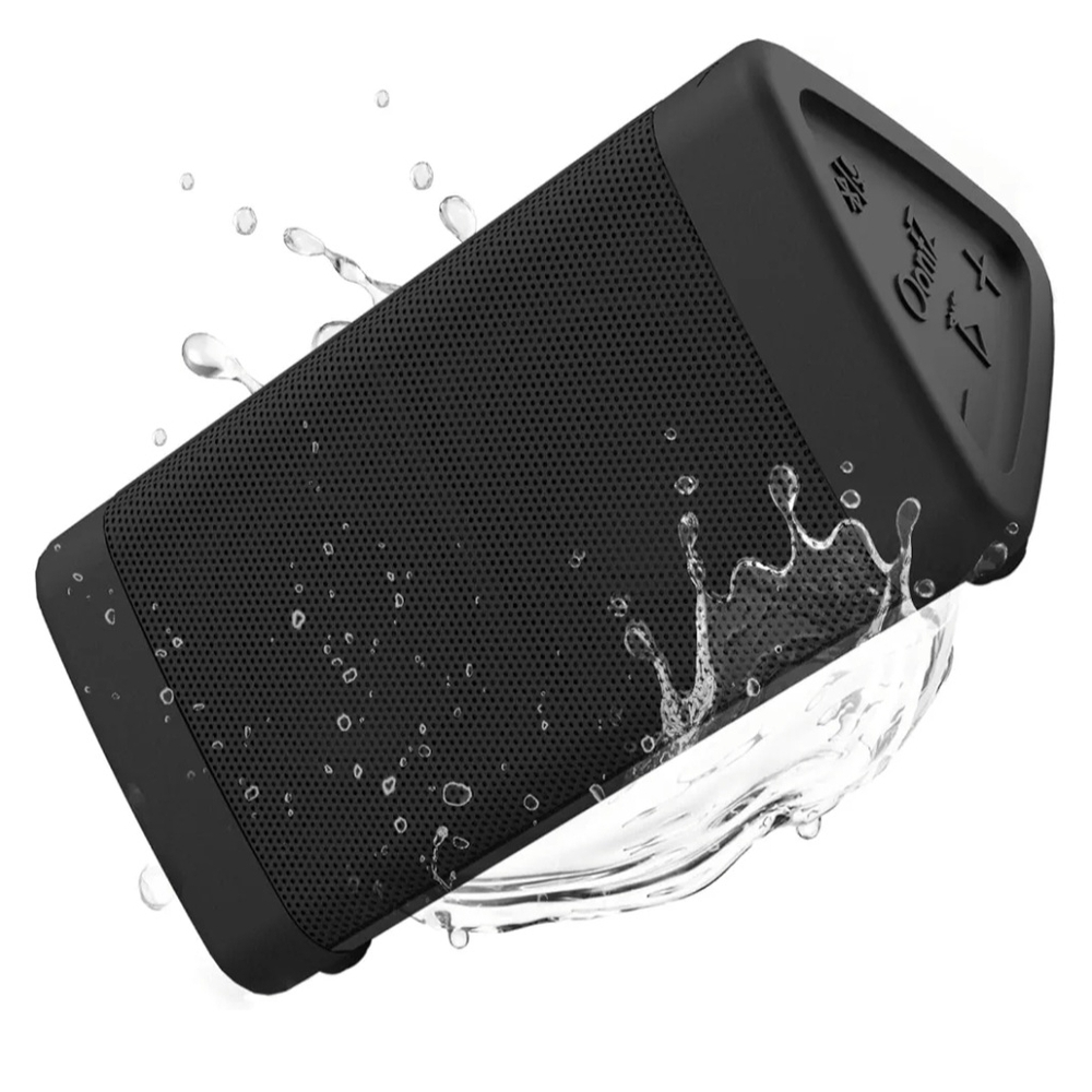 Black Oontz Angle 3 Waterproof Portable Bluetooth Speaker
